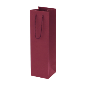 Bordeaux paper bags with fabric handles