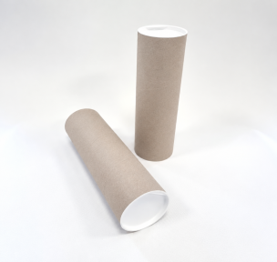 Cardboard tubes with caps