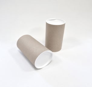 Cardboard tubes with caps