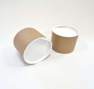 Cardboard tubes with caps