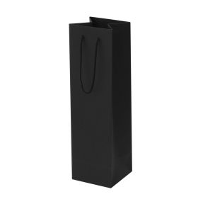 Black paper bags with fabric handles