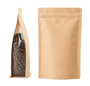 Paper zip-lock bag with side window