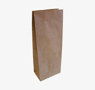 Brown paper block bottom bag 