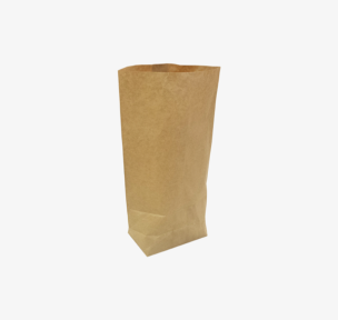 Brown paper block bottom bag 