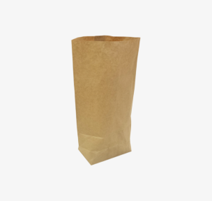 Brown paper block bottom bag 