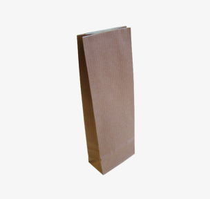Brown paper block bottom bag 