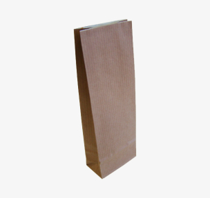 Brown paper block bottom bag 