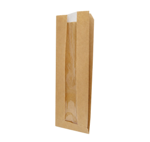 Paper sack with window
