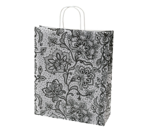 Design bag with twisted handles