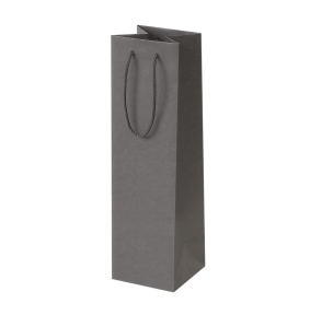 Dark gray paper bags with fabric handles