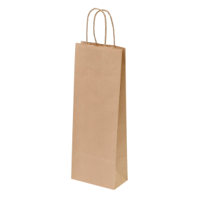 Brown paper bags with twisted handles