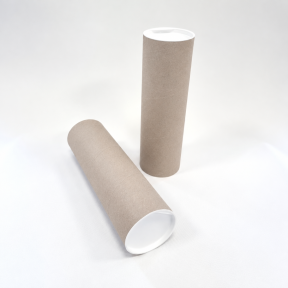Cardboard tubes with caps