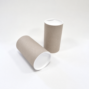 Cardboard tubes with caps