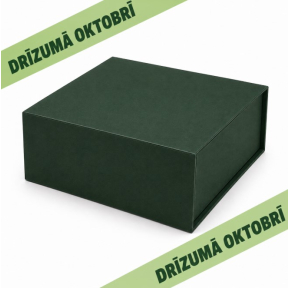Green gift boxes with a magnetic closure