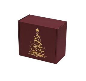 Bordo kartona kastes ar Ziemassvētku dizainu (mikrogofras)