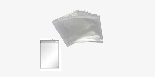 Polypropylene bags with adhesive flap (OPP)