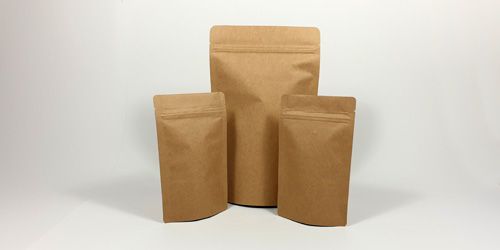 Papīra maisi ar zip-lock aizdari