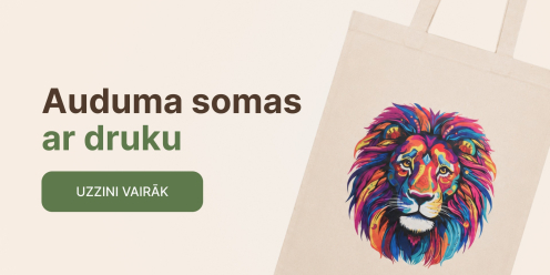 Auduma maisiņi ar druku