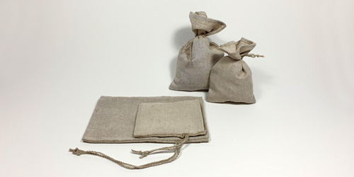 Linen fabric bags